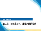 粤教版高中物理必修第一册第四章牛顿运动定律第二节加速度与力、质量之间的关系课件+学案