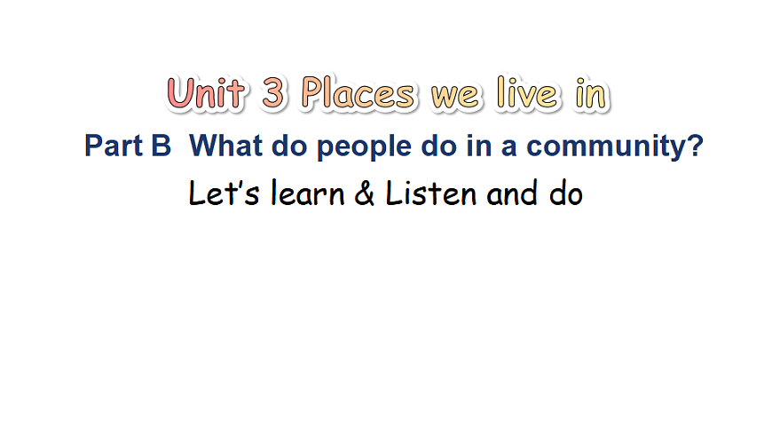 第5课时 B Let's learn & Listen and do（课件）2025-2026学年人教PEP版四年级英语上册第1页