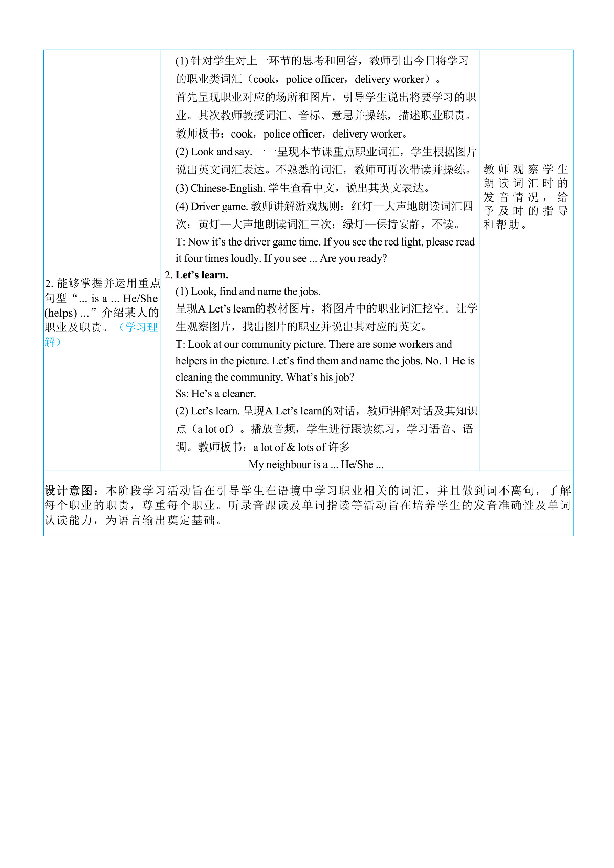 第2课时 A Let's learn & Match, act and guess第2页