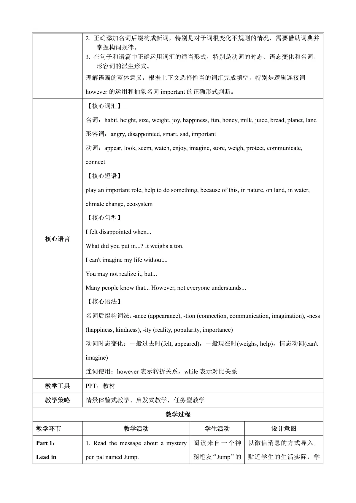 Unit 4 课时5 Section B（Vocabulary in use 2a-2d）（教学设计）第3页