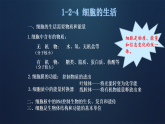 1.2.4细胞的生活 课件（内嵌视频)-----2025年人教版（2024）生物七年级上册