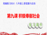 统编版（2024）八年级上册道德与法治第九课 积极奉献社会 复习课件