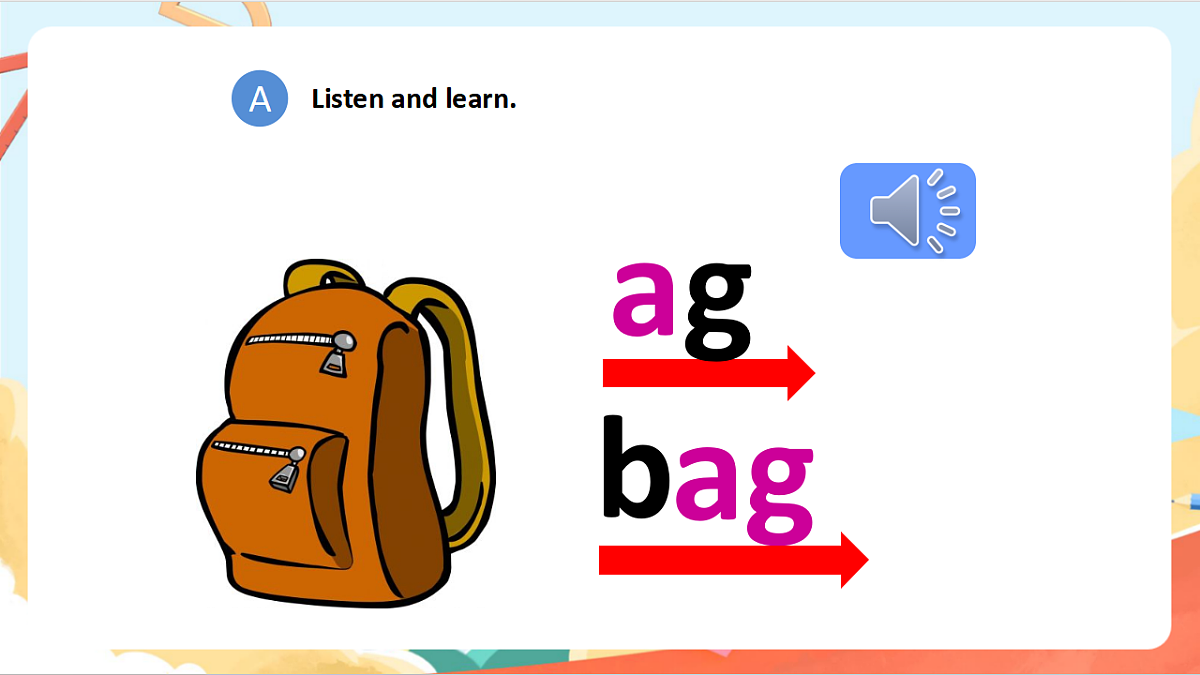 oxford phonics（自然拼读） world 2 Unit 2《ad ag ap at》 lesson 1课件第3页