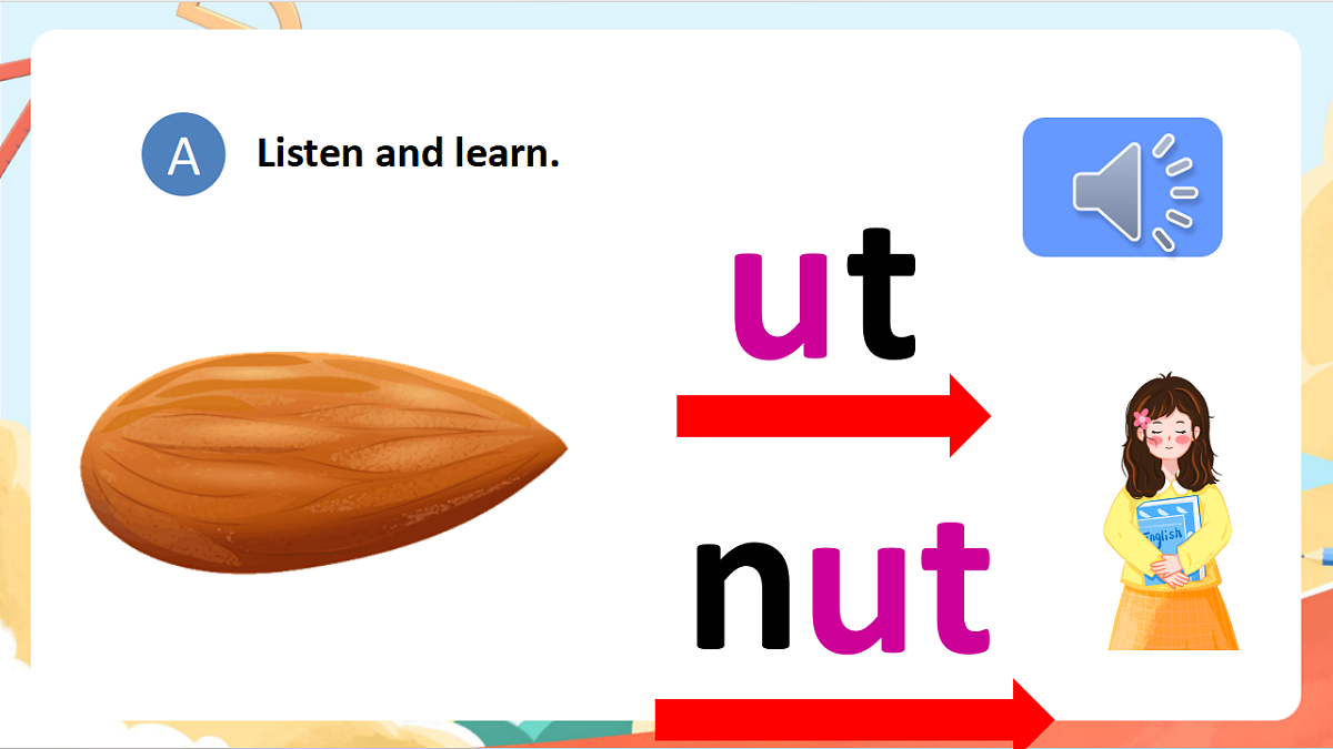 oxford phonics（自然拼读） world 2 Unit 8《ut ub um un》 Lesson 1 课件第2页