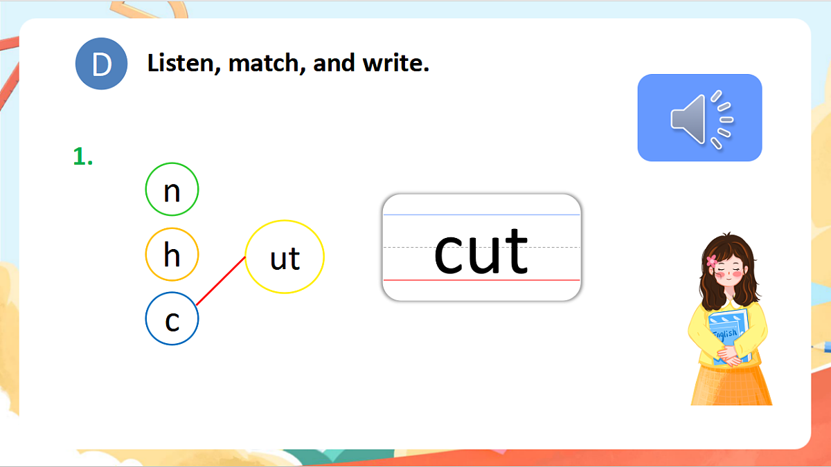 oxford phonics（自然拼读） world 2 Unit 8《ut ub um un》 Lesson 1 课件第8页