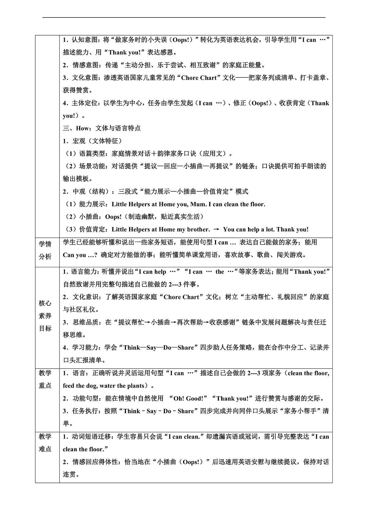 人教版PEP 2A Unit 3 Helpful hands Lesson 4 教案第2页