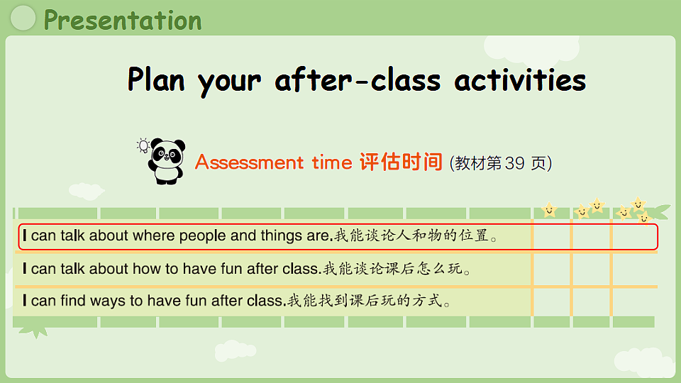 Unit 4 have fun after class第3课时 Wrap-up time & Assessment time第3页