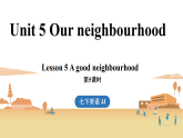 新冀教版七年级英语下册Unit 5 Our neighbourhood（第5课时） Lesson 5（课件+音频）