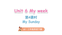小学英语Unit 6 My weekLesson4 My Sunday背景图课件ppt