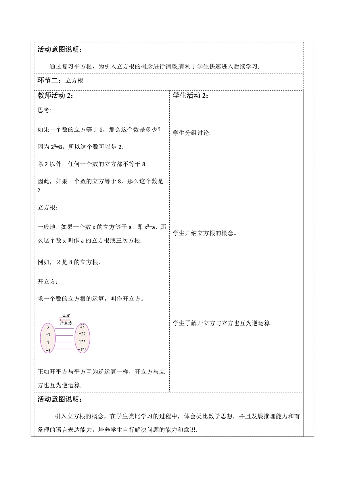 8.2.1立方根 教案第2页