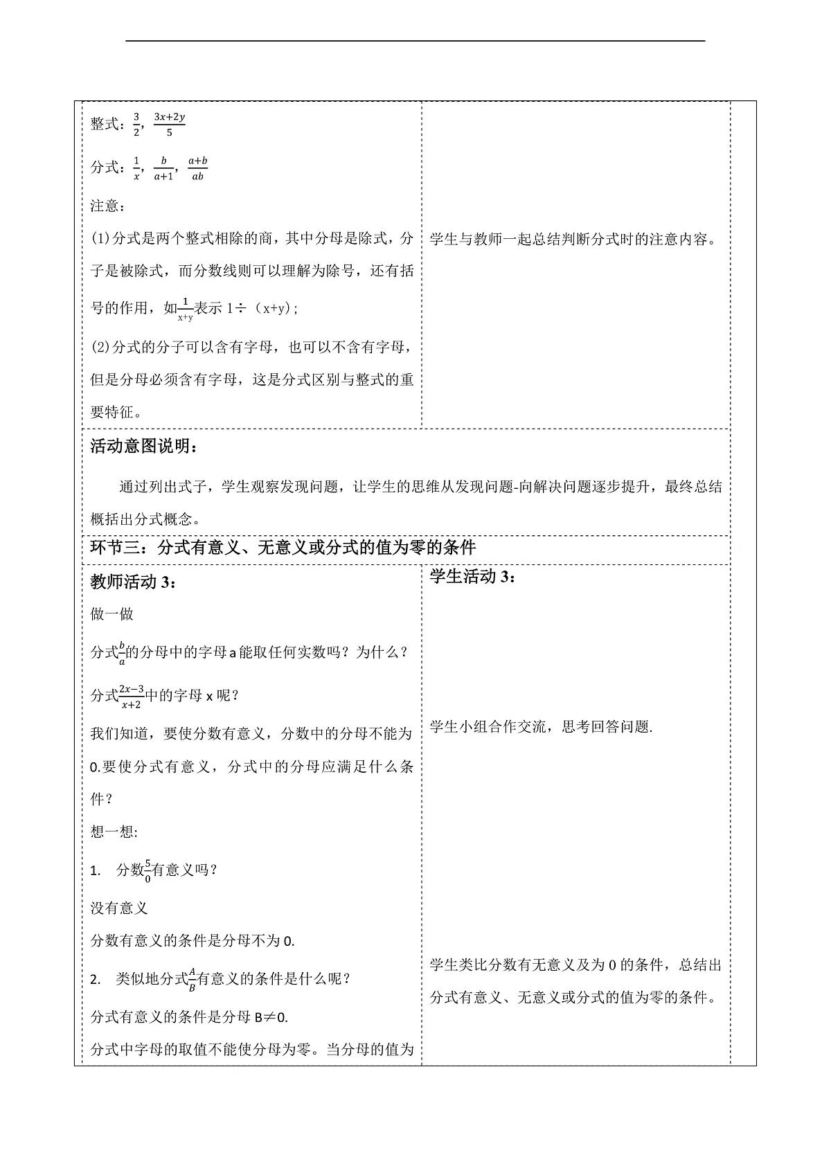 5.1分式的意义 教案第3页