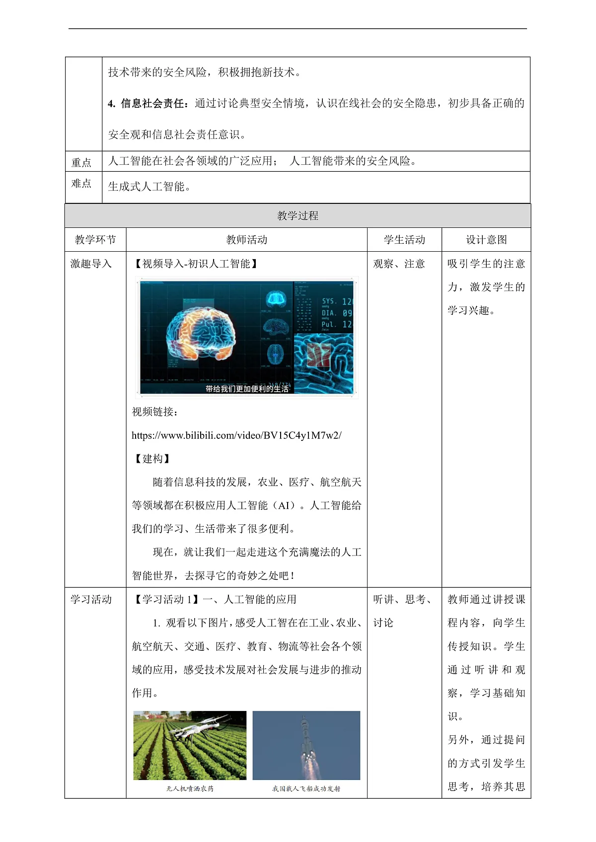 第28课《初识人工智能》教案第2页