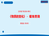 青岛版五年级科学下册 21.《蜡烛燃烧》（教案+课件）