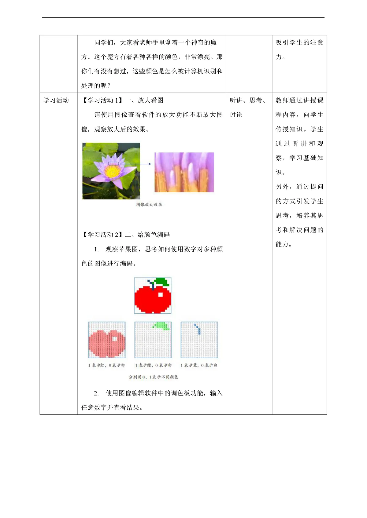 第三单元第13课 多彩的数字世界 教案第2页