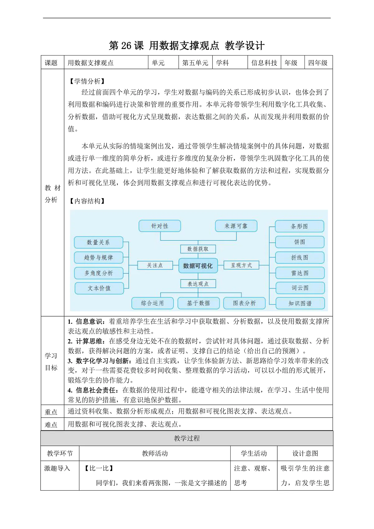 第26课 用数据支撑观点 教案第1页