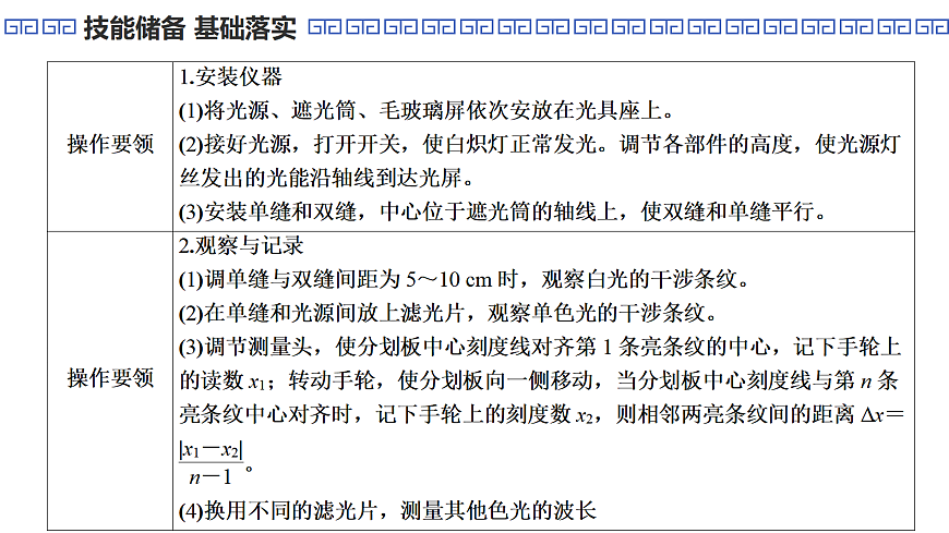 第78课时　实验18：用双缝干涉实验测量光的波长第6页