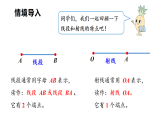 小学数学新西师版三年级上册第六单元第四课时 画线段（1）教学课件（2025秋）
