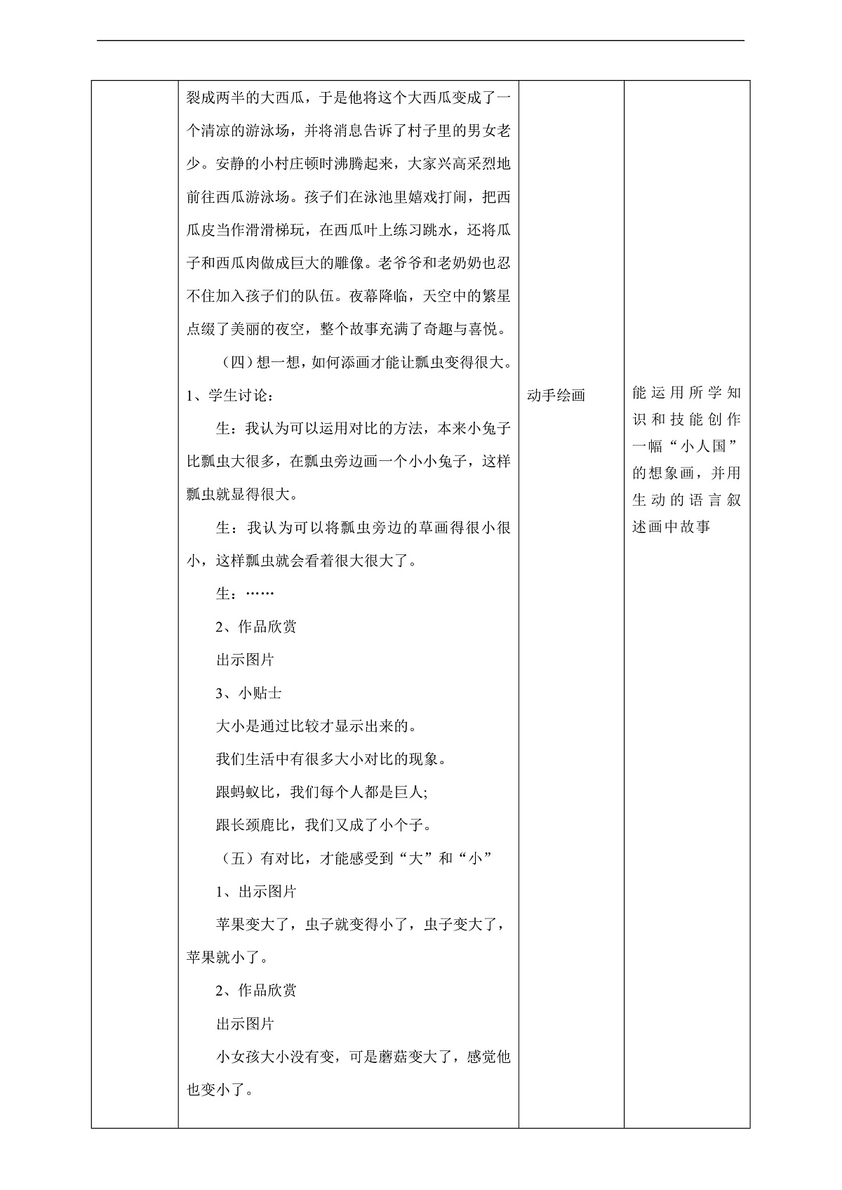【湘版】美术 一年级上册 第五单元 4 小人国 课时教案第3页