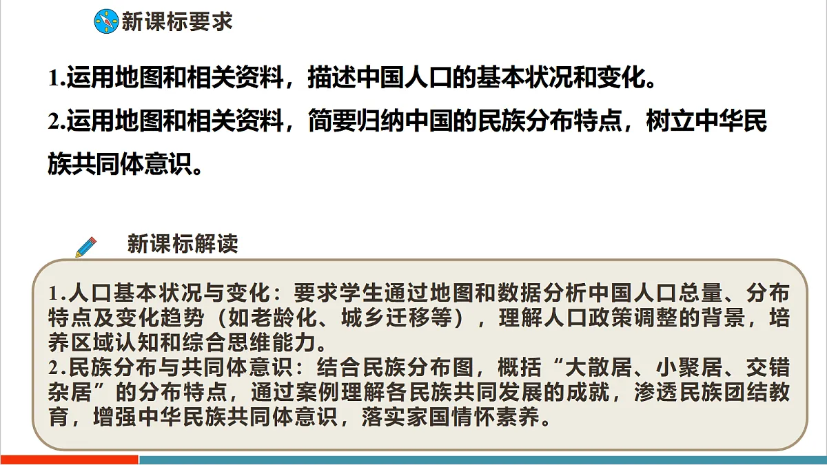 【大单元教学】第二节 人口与民族 精品课件—新教材粤教版八上第一单元第2页