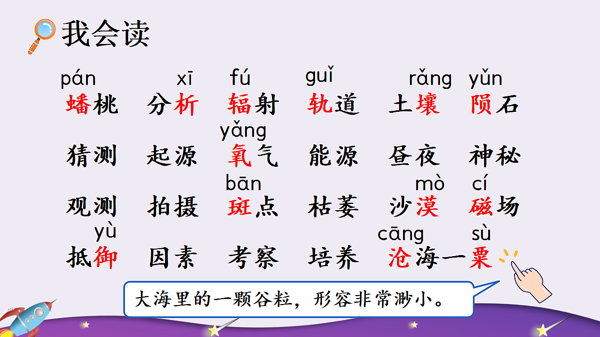 部编版六年级语文上册第 11 课 《宇宙生命之谜》【课件】PPT第6页