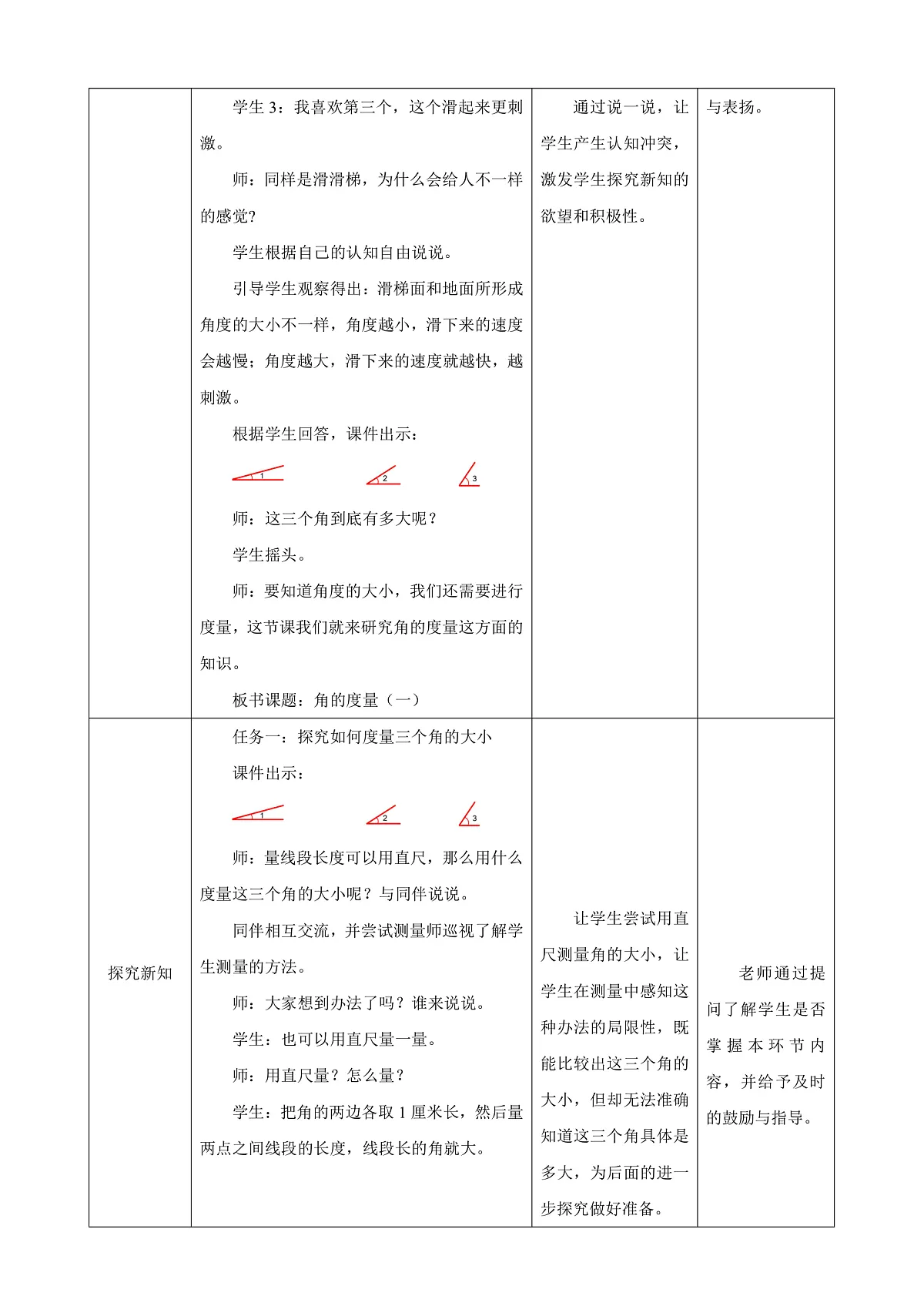 《角的度量（一）》教学设计第2页