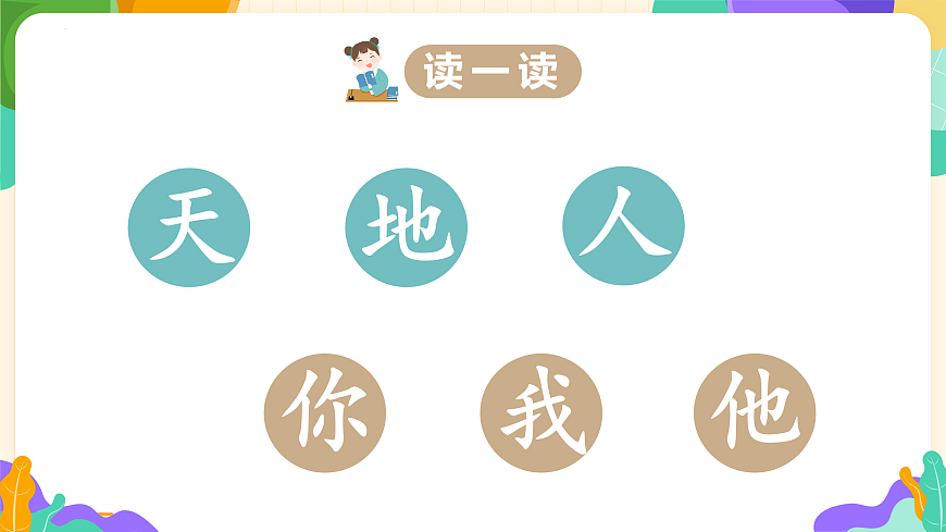 识字1《天地人》（教学课件）第5页