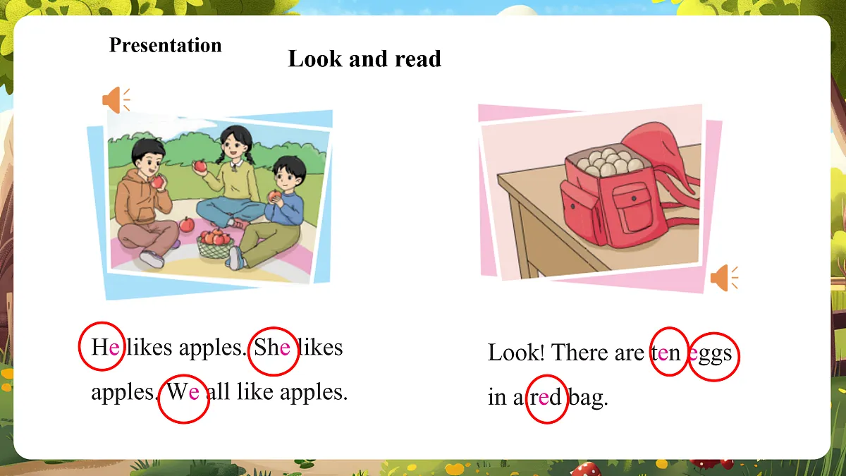 陕旅版四上英语Unit 3 I come to school on foot. Lesson 4 Let's spell & Fun time 课件第5页
