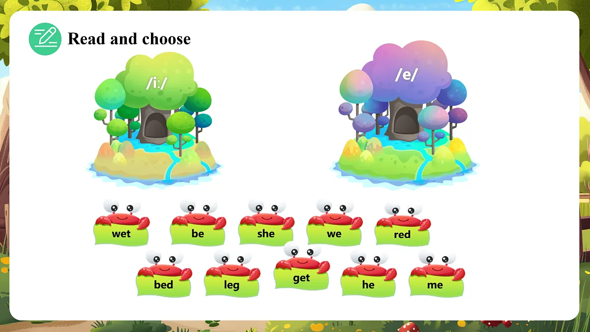 陕旅版四上英语Unit 3 I come to school on foot. Lesson 4 Let's spell & Fun time 课件第6页