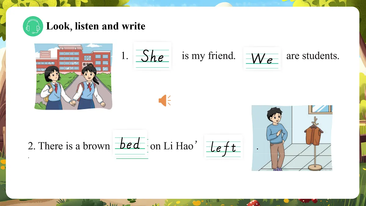陕旅版四上英语Unit 3 I come to school on foot. Lesson 4 Let's spell & Fun time 课件第8页