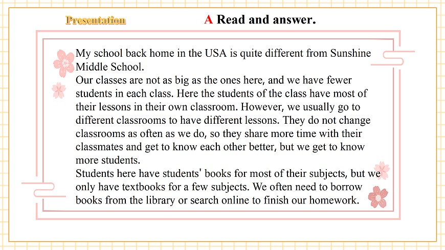 Unit 2 School life 第5课时Integration 教学课件第7页