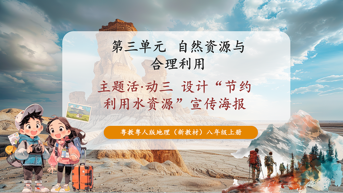主题活动三 设计“节约利用水资源”宣传海报 课件第1页