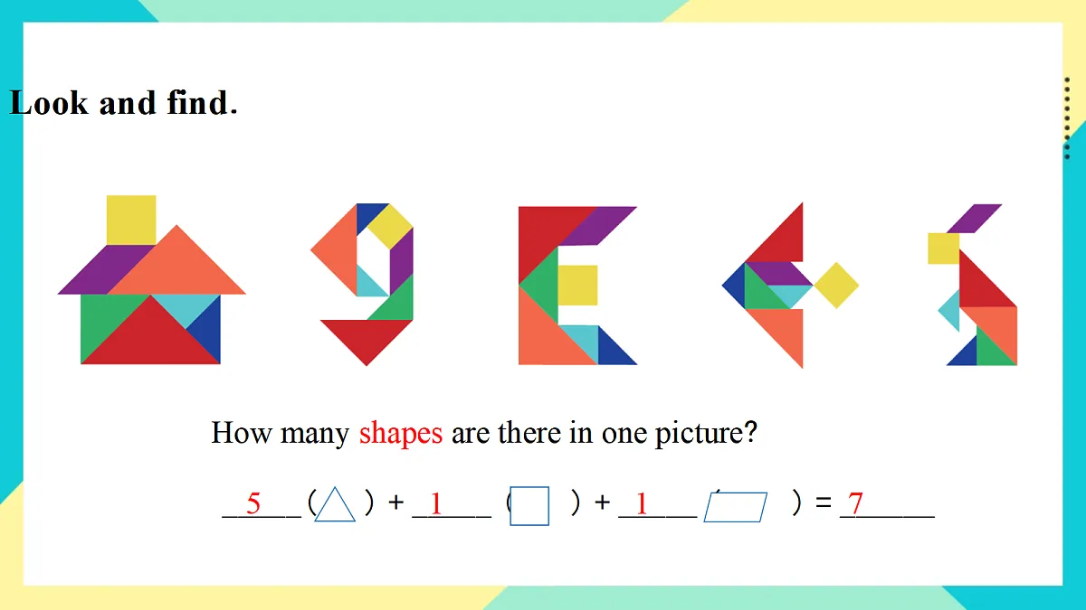 Unit 5 Shapes are fun!：Let’s do it课件第6页