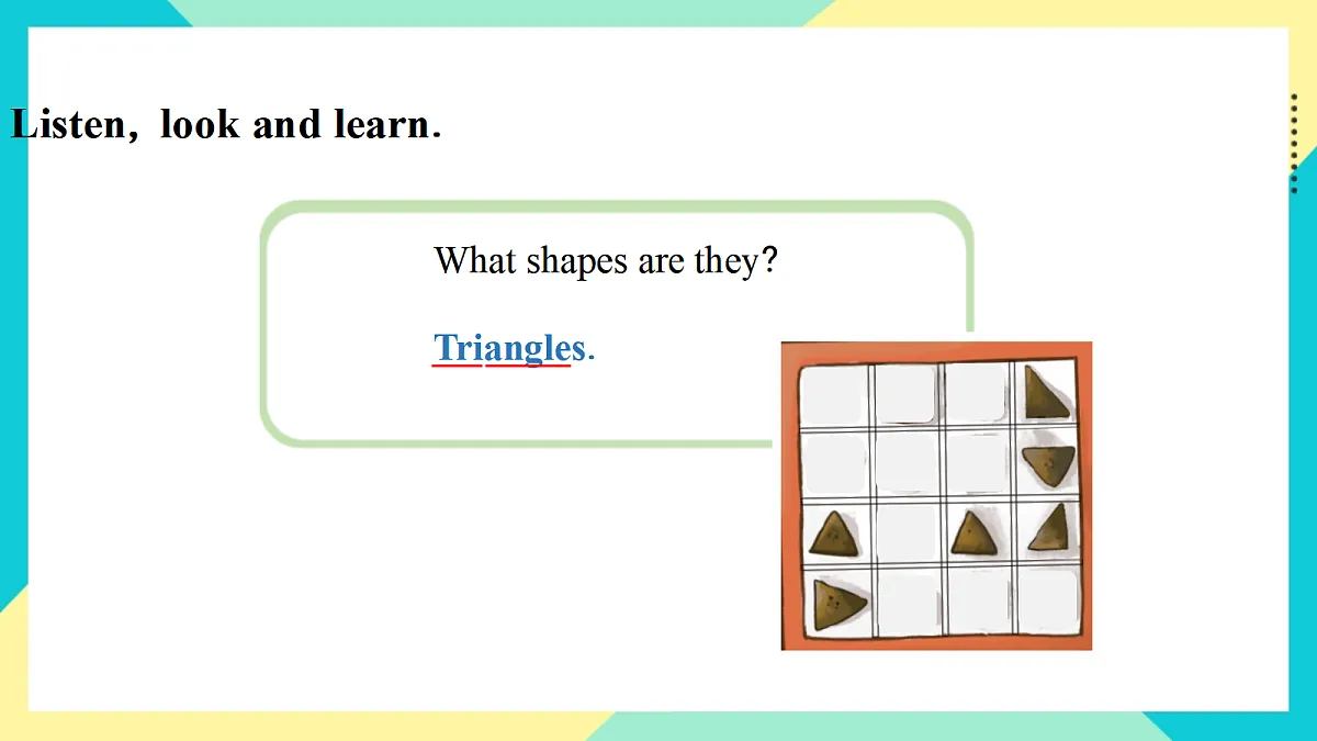 Unit 5 Shapes are fun!：Ready to learn课件第5页