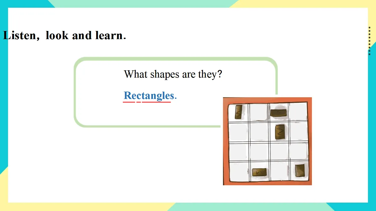 Unit 5 Shapes are fun!：Ready to learn课件第6页
