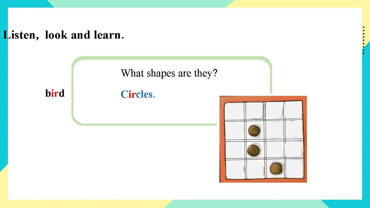 Unit 5 Shapes are fun!：Ready to learn课件第7页