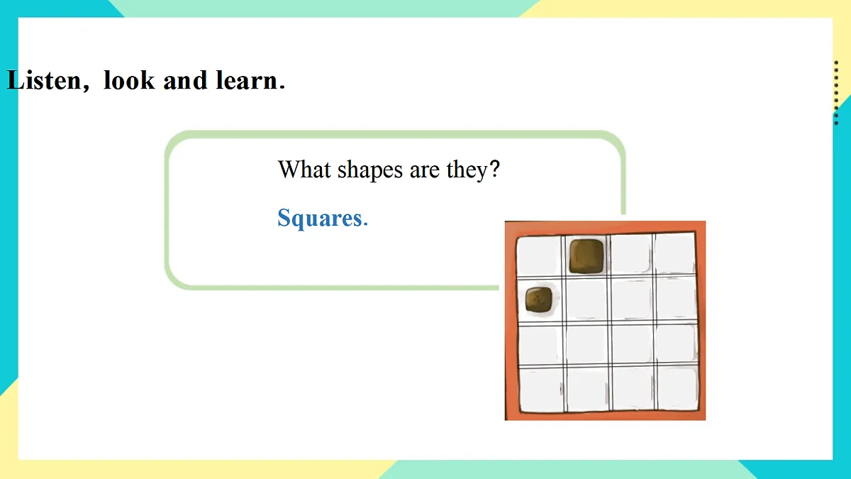 Unit 5 Shapes are fun!：Ready to learn课件第8页