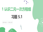 （2024）北师大版八年级上数学第五章二元一次方程组习题5.1认识二元一次方程组课件