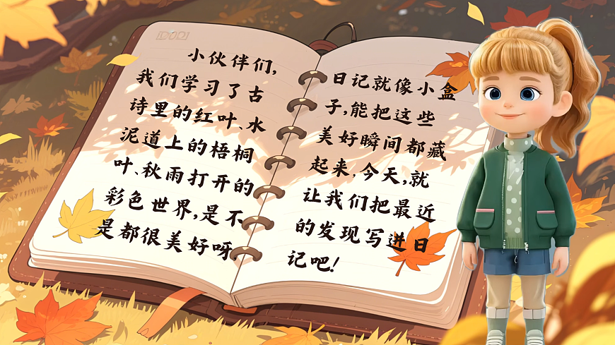 三上第二单元习作《写日记》第2页