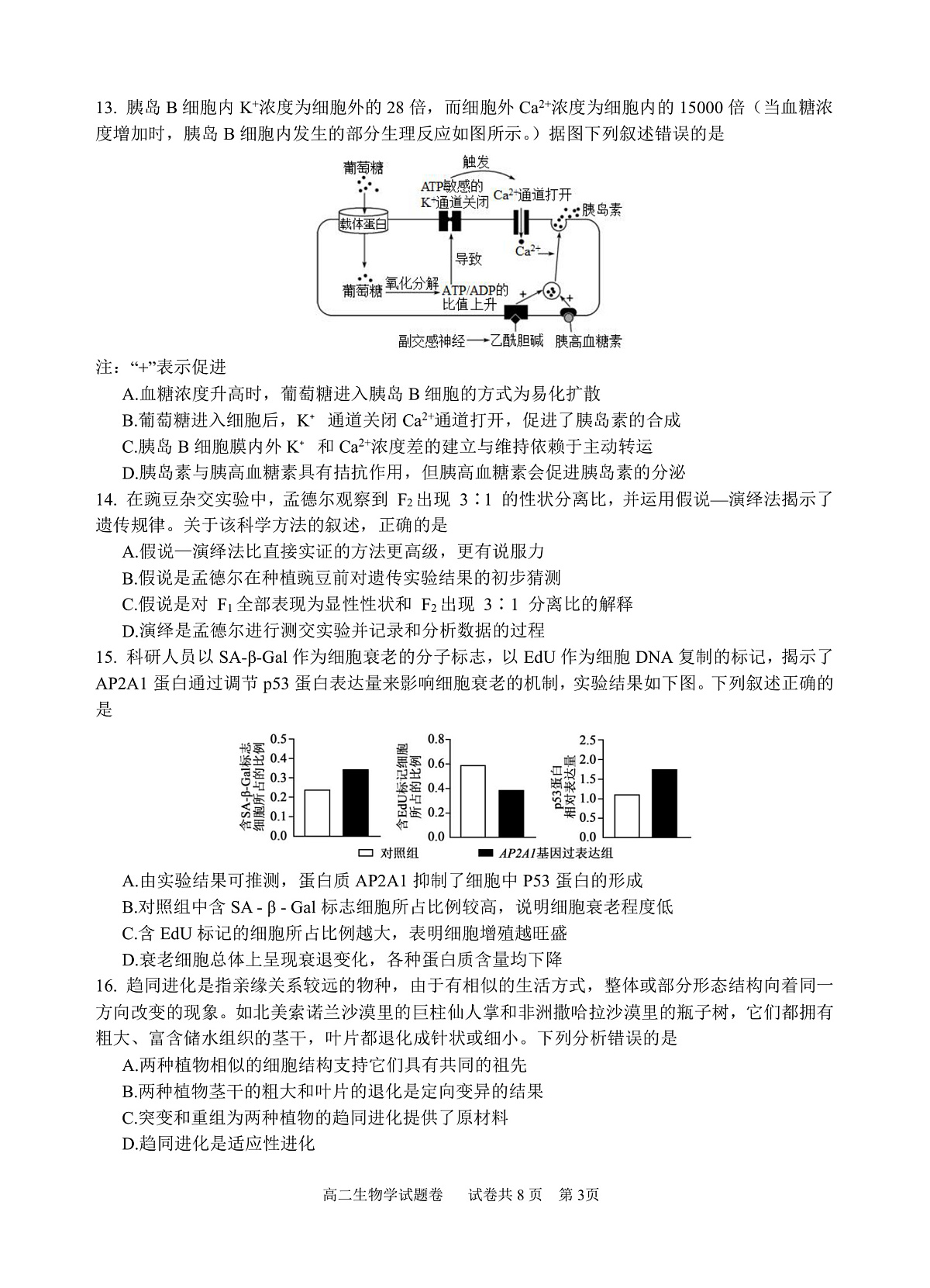 2025学年第一学期高二年级10月六校联考 生物第3页