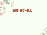 5 观察一瓶水 课件-2025-2026学年科学一年级下册教科版