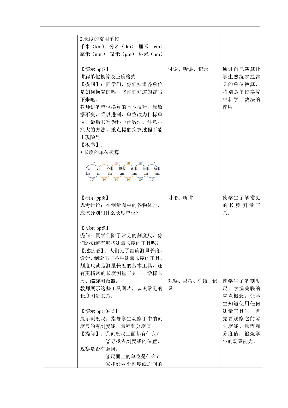 1.2 科学测量 第1课时 教案第2页