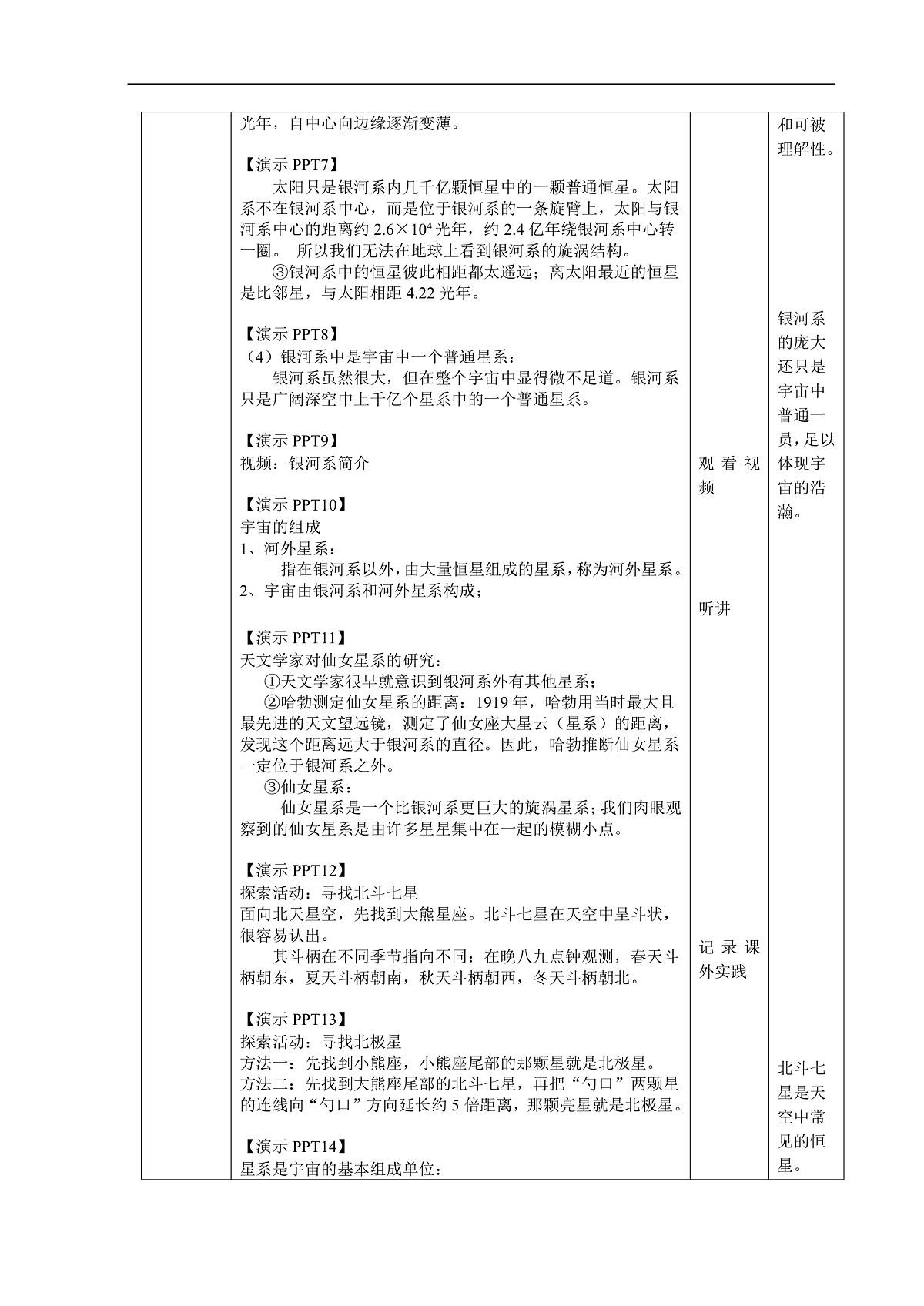 3.3 人类对宇宙的探索 第2课时 教案第2页
