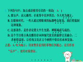 安徽省2025九年级语文上册期末专题训练四词语理解与运用课件新人教版（含答案）