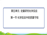鲁教版九年级化学上册第5单元定量研究化学反应5.1化学反应中的质量守恒课件