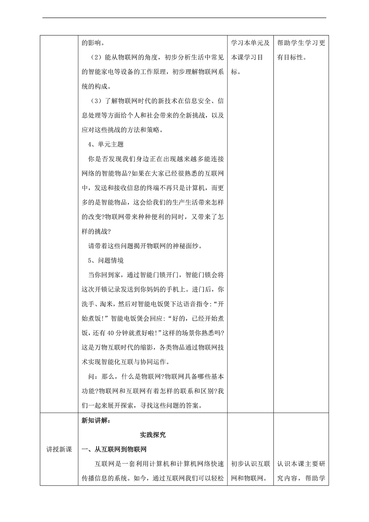 第1单元第1课 《何为物联网》教案第2页