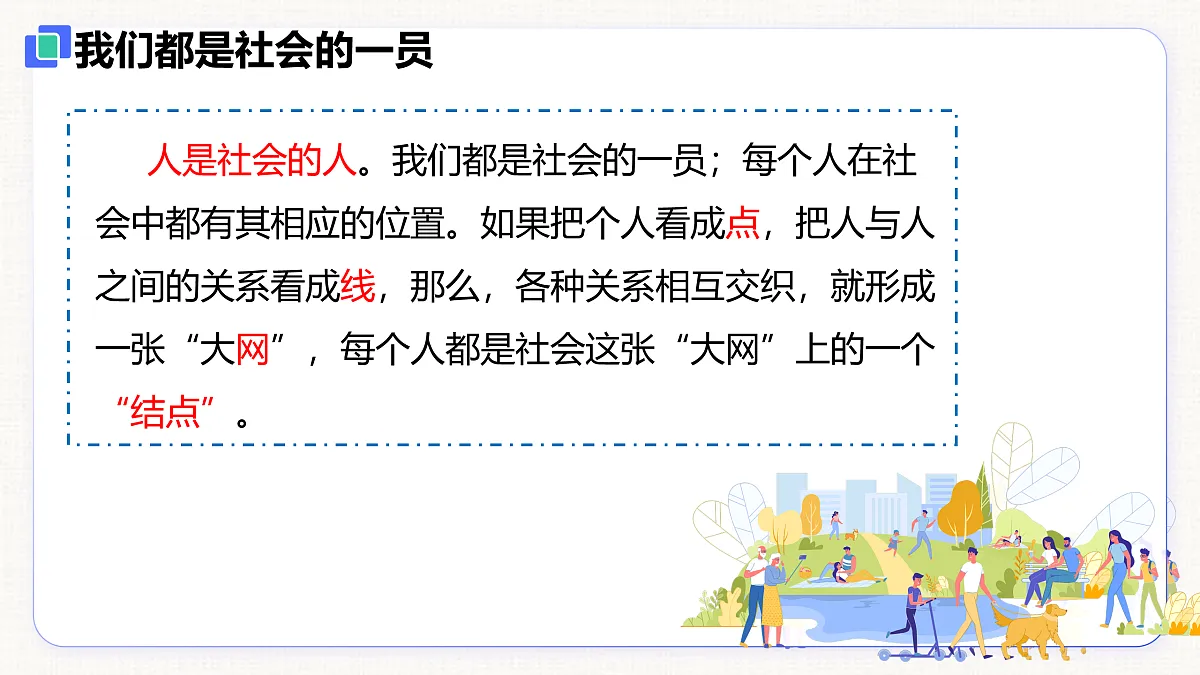 【新教材】1.2 我们都是社会的一员（8上第一课）第7页