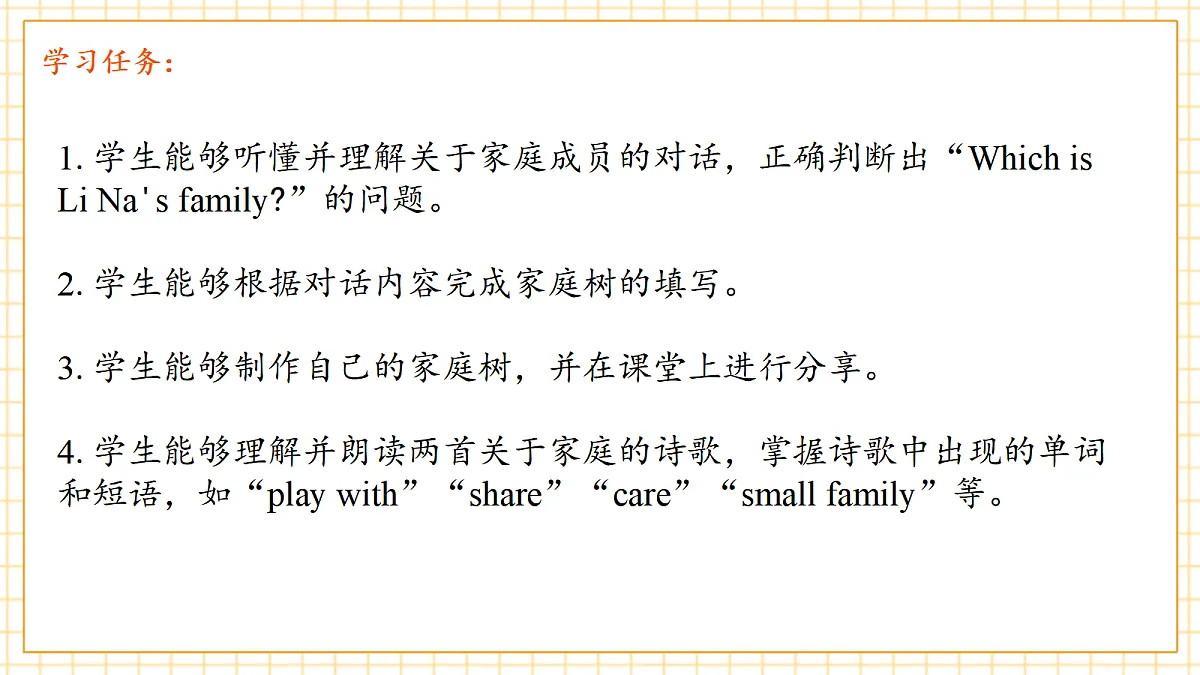 Unit2 Different families Part C Project& Reading time （第7课时）课件第3页