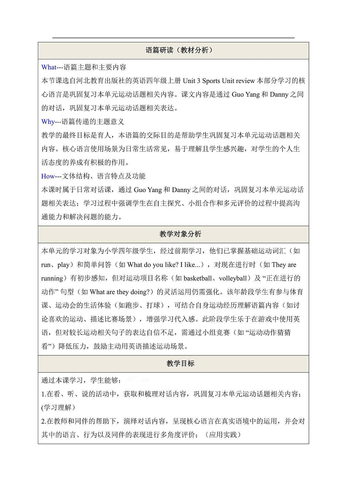 Unit 3 Unit review 教学设计第2页