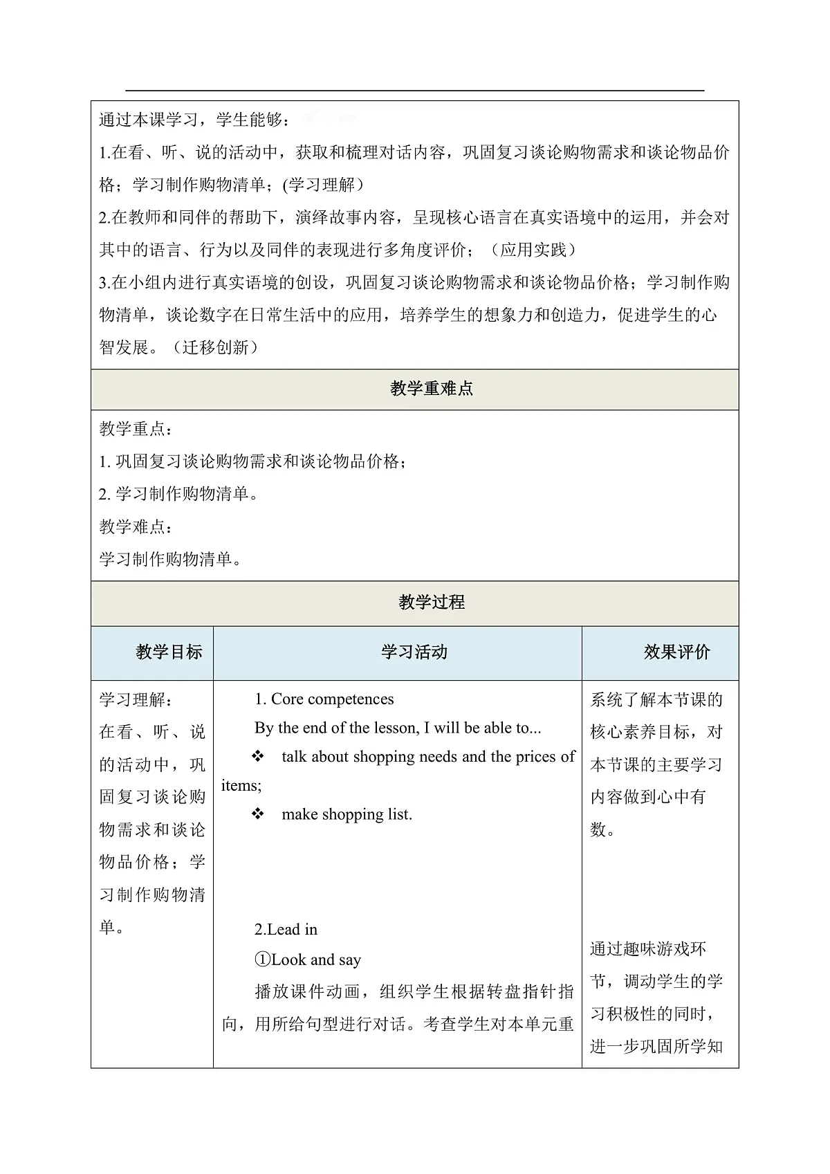 Unit 4 What do we buy Period 3 Communicate000教学设计第3页