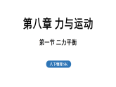 2026年春苏科版八年级物理下册 8.1 二力平衡（课件）